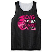 Dig For A Cure Breast Cancer Awareness Volleyball Mesh Reversible Basketball Jersey Tank