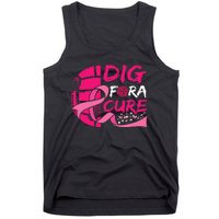 Dig For A Cure Breast Cancer Awareness Volleyball Tank Top