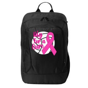 Dig For A Cure Breast Cancer Awareness Volleyball Pink Out City Backpack