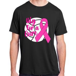 Dig For A Cure Breast Cancer Awareness Volleyball Pink Out Adult ChromaSoft Performance T-Shirt