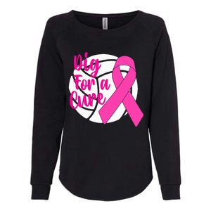 Dig For A Cure Breast Cancer Awareness Volleyball Pink Out Womens California Wash Sweatshirt