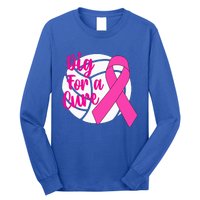 Dig For A Cure Breast Cancer Awareness Volleyball Pink Out Long Sleeve Shirt