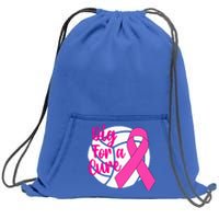 Dig For A Cure Breast Cancer Awareness Volleyball Pink Out Sweatshirt Cinch Pack Bag