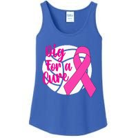 Dig For A Cure Breast Cancer Awareness Volleyball Pink Out Ladies Essential Tank