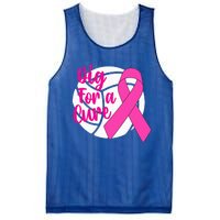 Dig For A Cure Breast Cancer Awareness Volleyball Pink Out Mesh Reversible Basketball Jersey Tank