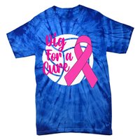 Dig For A Cure Breast Cancer Awareness Volleyball Pink Out Tie-Dye T-Shirt