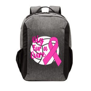 Dig For A Cure Breast Cancer Awareness Volleyball Pink Out Vector Backpack