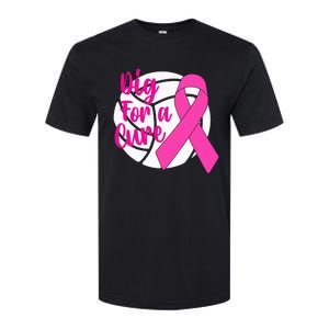 Dig For A Cure Breast Cancer Awareness Volleyball Pink Out Softstyle CVC T-Shirt