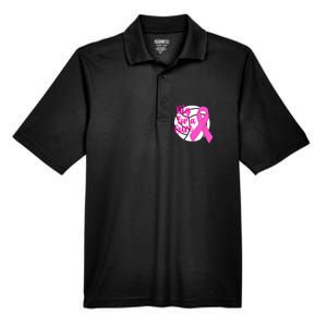 Dig For A Cure Breast Cancer Awareness Volleyball Pink Out Men's Origin Performance Pique Polo