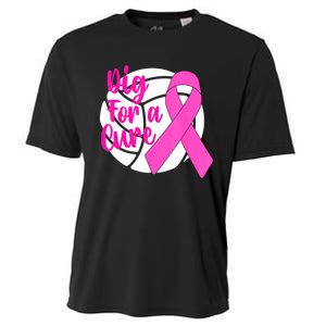 Dig For A Cure Breast Cancer Awareness Volleyball Pink Out Cooling Performance Crew T-Shirt