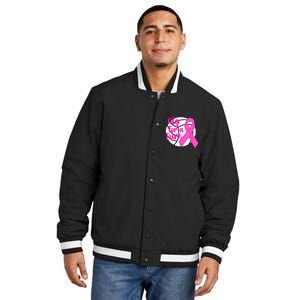 Dig For A Cure Breast Cancer Awareness Volleyball Pink Out Insulated Varsity Jacket