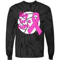 Dig For A Cure Breast Cancer Awareness Volleyball Pink Out Tie-Dye Long Sleeve Shirt