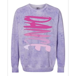 Dance Fun And Colorful Pink Teen Girl And Woman Colorblast Crewneck Sweatshirt