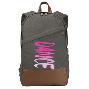 Dance Fun And Colorful Pink Teen Girl And Woman Cotton Canvas Backpack