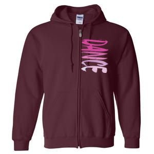 Dance Fun And Colorful Pink Teen Girl And Woman Full Zip Hoodie