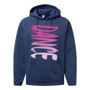 Dance Fun And Colorful Pink Teen Girl And Woman Performance Fleece Hoodie