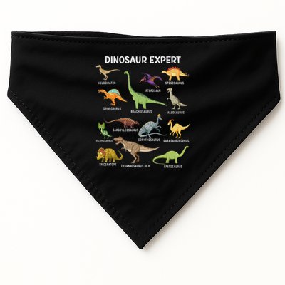 Dinosaur For Adult Cute Dinosaur USA-Made Doggie Bandana