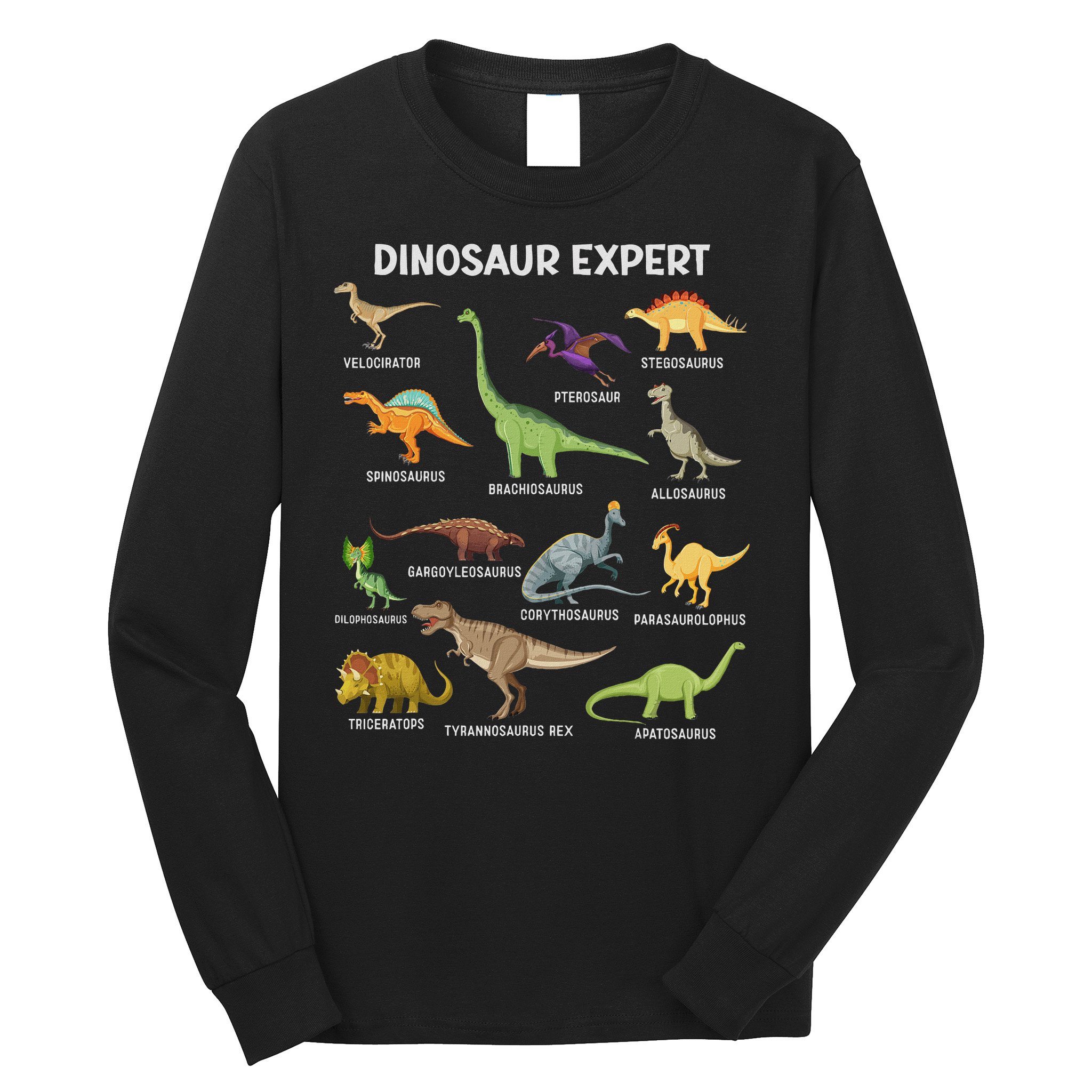 Dinosaur For Adult Cute Dinosaur Long Sleeve Shirt