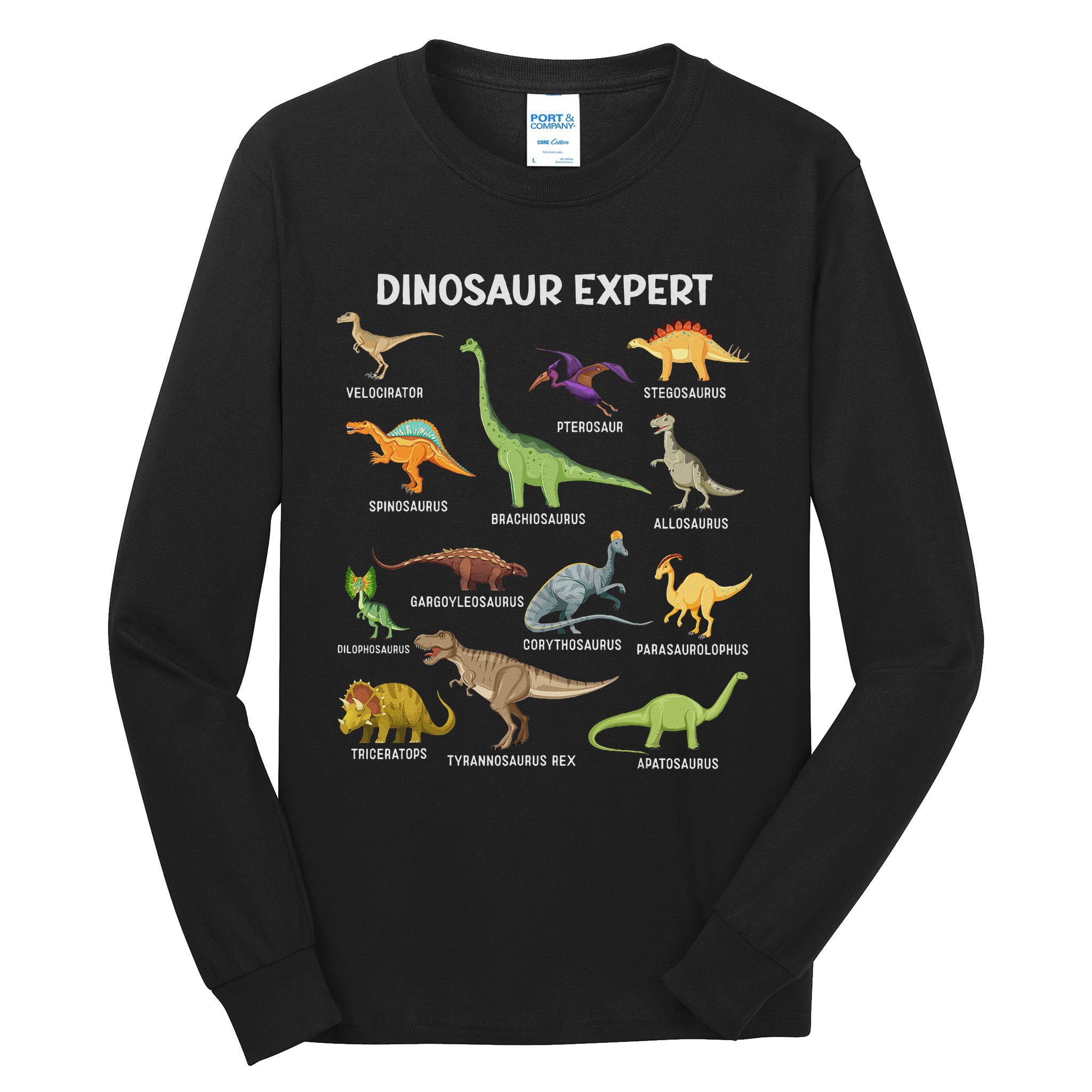 Dinosaur For Adult Cute Dinosaur Tall Long Sleeve T-Shirt