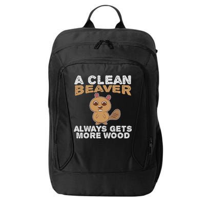 Dirty Funny Adult Clean Beaver Wood City Backpack
