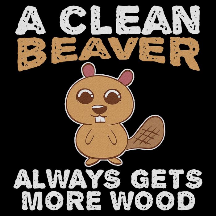 Dirty Funny Adult Clean Beaver Wood Kids Hoodie