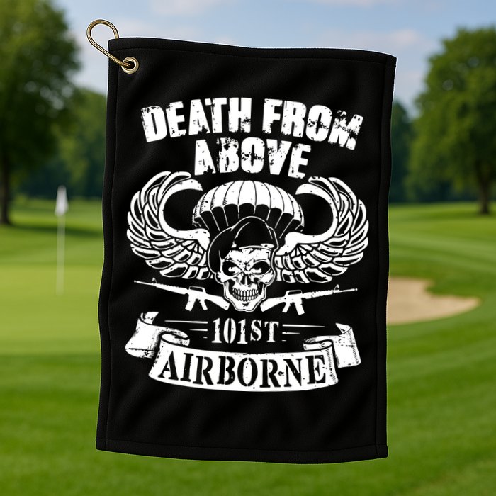 Death From Above 101st Airborne Golf Towel