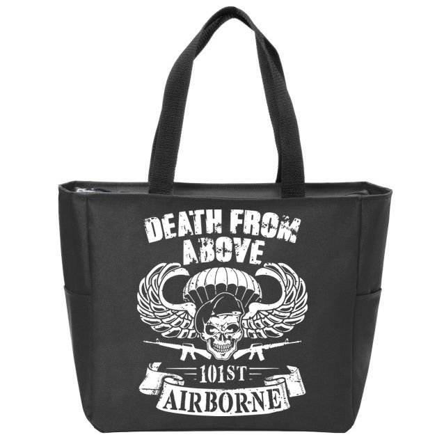 Death From Above 101st Airborne Zip Tote Bag