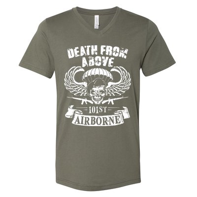 Death From Above 101st Airborne V-Neck T-Shirt