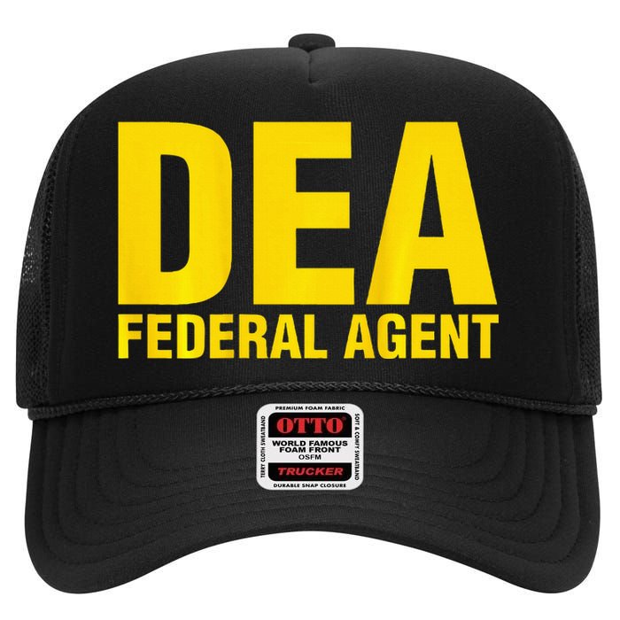 Dea Federal Agent Uniform Costume High Crown Mesh Back Trucker Hat