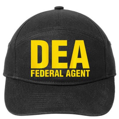 Dea Federal Agent Uniform Costume 7-Panel Snapback Hat
