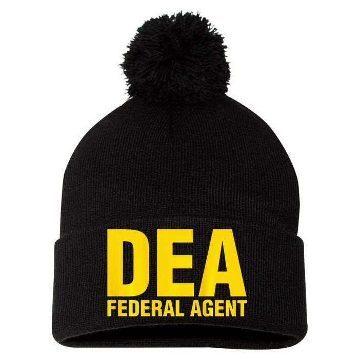 Dea Federal Agent Uniform Costume Pom Pom 12in Knit Beanie