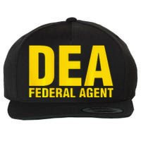 Dea Federal Agent Uniform Costume Wool Snapback Cap