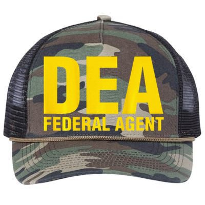 Dea Federal Agent Uniform Costume Retro Rope Trucker Hat Cap