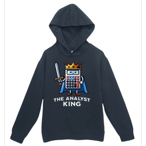 Data Financial Analyst King Funny Illustration Calculator Urban Pullover Hoodie