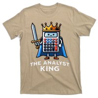 Data Financial Analyst King Funny Illustration Calculator T-Shirt