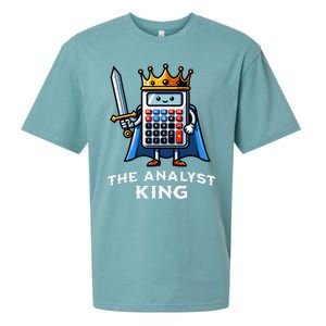 Data Financial Analyst King Funny Illustration Calculator Sueded Cloud Jersey T-Shirt