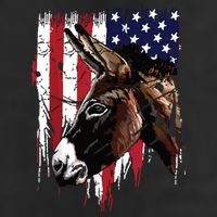 Donkey Farmer American Flag USA Donkey 11oz C Handle Ceramic Mug
