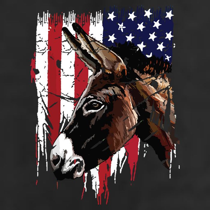 Donkey Farmer American Flag USA Donkey 11oz C Handle Ceramic Mug