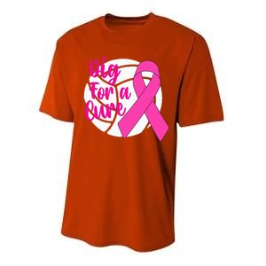 Dig For A Cure Breast Cancer Awareness Volleyball Pink Out Performance Sprint T-Shirt