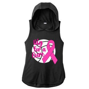 Dig For A Cure Breast Cancer Awareness Volleyball Pink Out Ladies PosiCharge Tri-Blend Wicking Draft Hoodie Tank