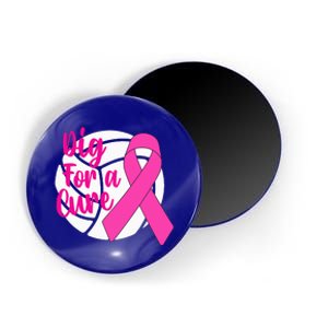 Dig For A Cure Breast Cancer Awareness Volleyball Pink Out Magnet