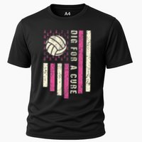 Dig For A Cure Breast Volleyball Cooling Performance Crew T-Shirt