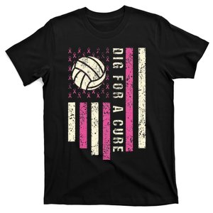 Dig For A Cure Breast Volleyball T-Shirt