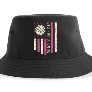 Dig For A Cure Breast Volleyball Sustainable Bucket Hat