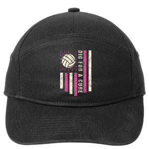 Dig For A Cure Breast Volleyball 7-Panel Snapback Hat