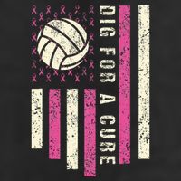 Dig For A Cure Breast Volleyball 15oz Campfire Ceramic Mug