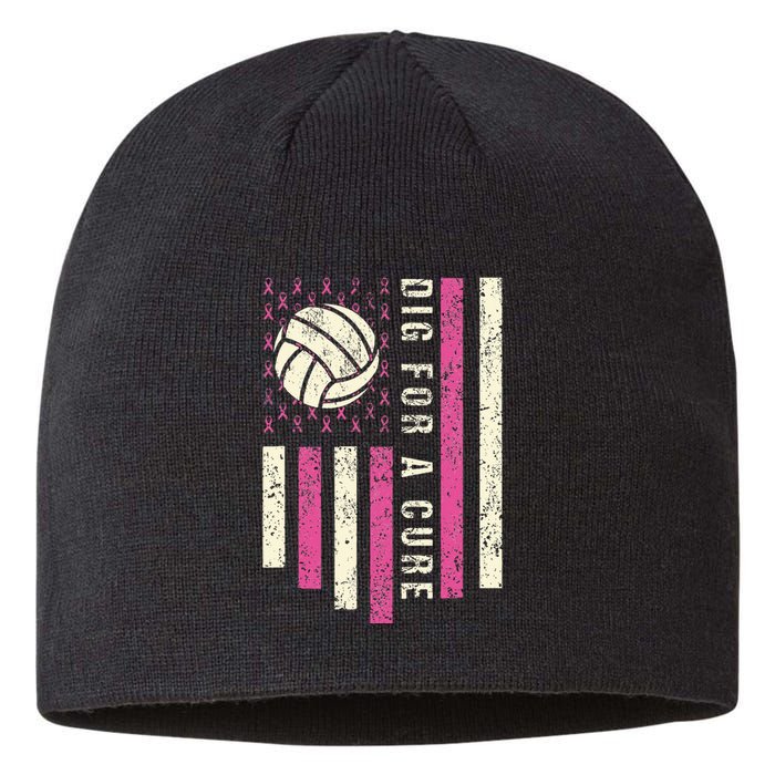 Dig For A Cure Breast Volleyball Sustainable Beanie