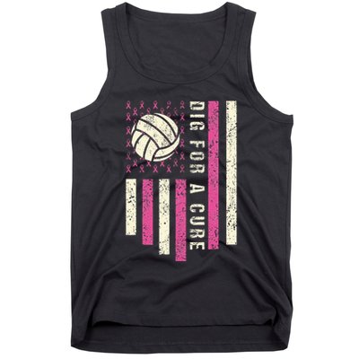 Dig For A Cure Breast Volleyball Tank Top