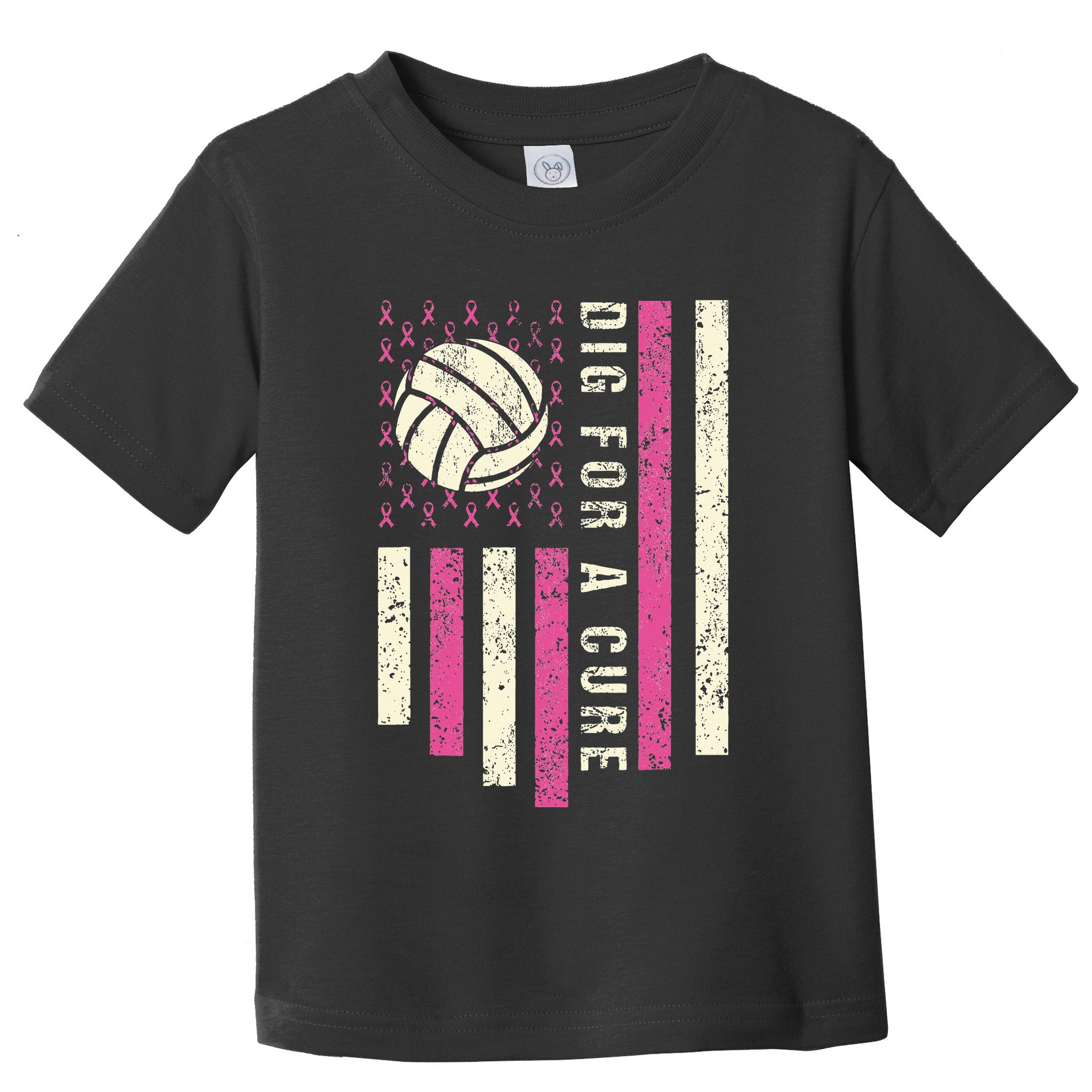 Dig For A Cure Breast Volleyball Toddler T-Shirt