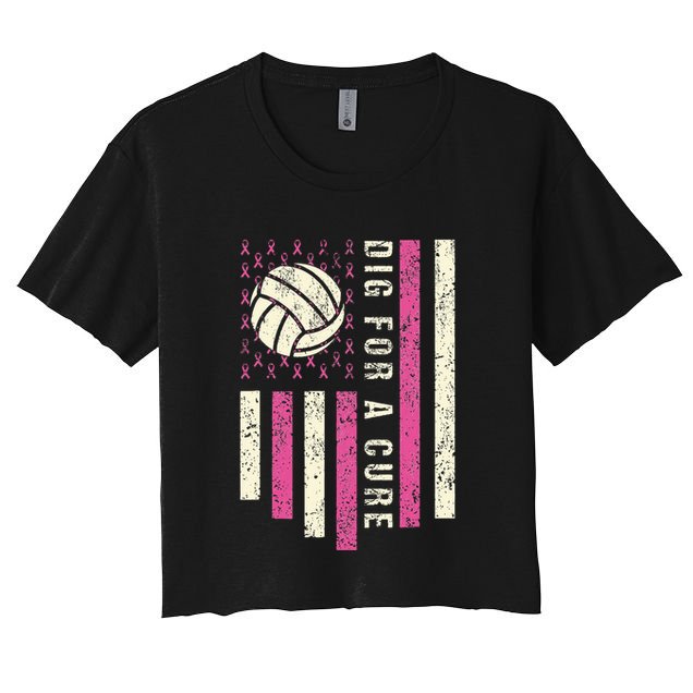 Dig For A Cure Breast Volleyball Crop Top